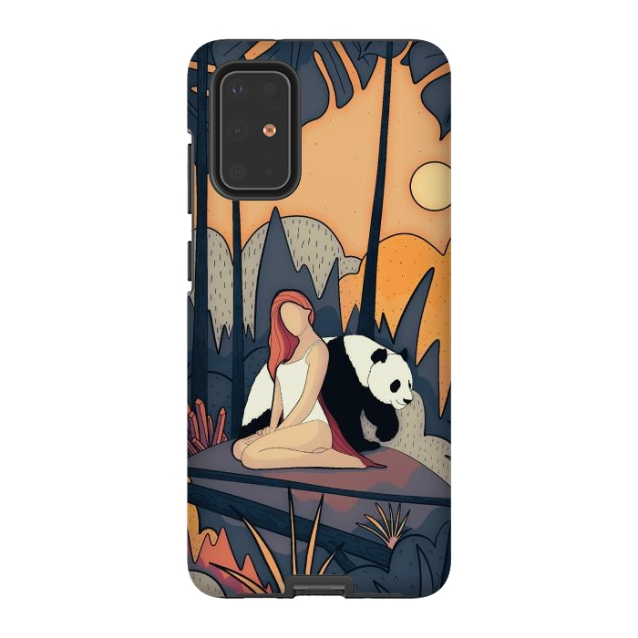 Galaxy S20 Plus StrongFit The panda and the girl by Steve Wade (Swade)
