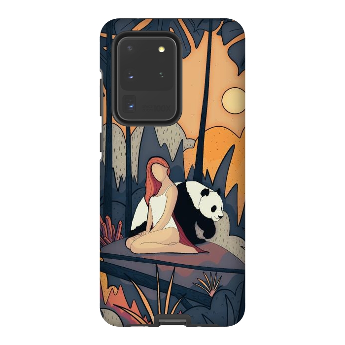 Galaxy S20 Ultra StrongFit The panda and the girl by Steve Wade (Swade)