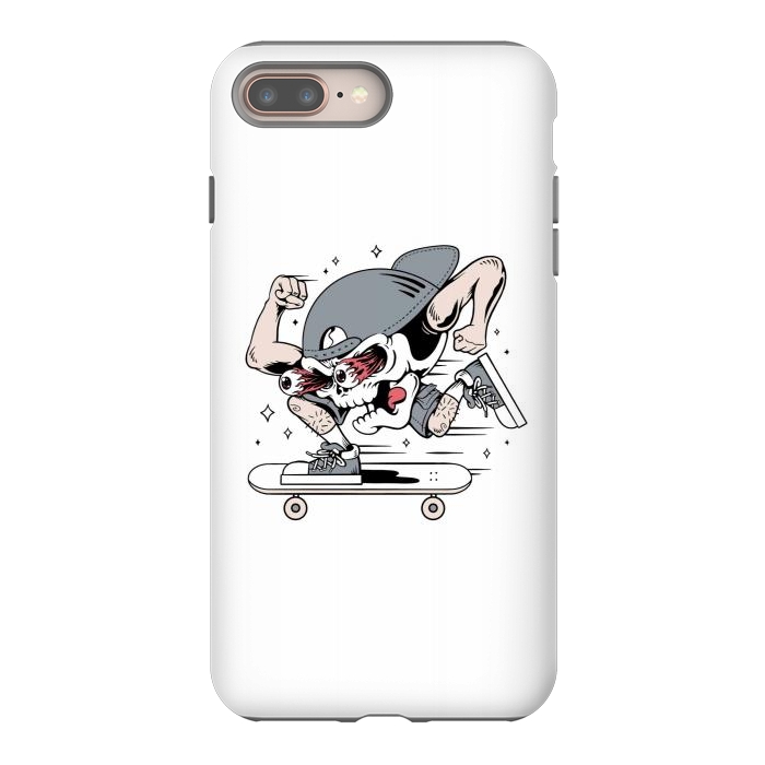 iPhone 7 plus StrongFit Skull Skateboarding 1 by Afif Quilimo
