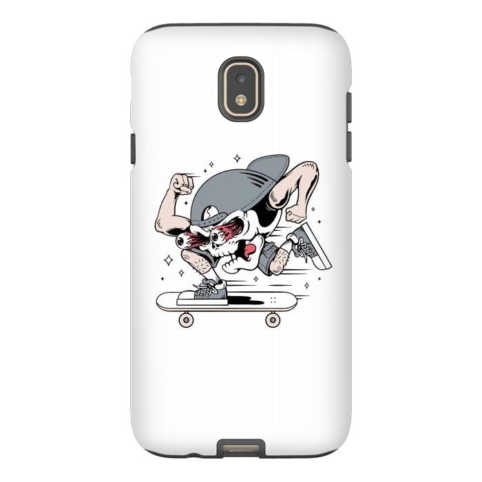 Galaxy J7 StrongFit Skull Skateboarding 1 by Afif Quilimo