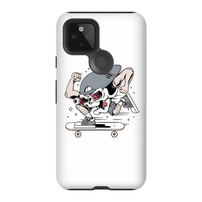 Pixel 5 StrongFit Skull Skateboarding 1 by Afif Quilimo