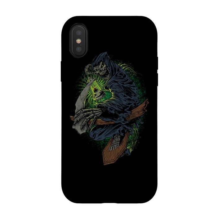 iPhone Xs / X StrongFit Grim Reaper 1 by Afif Quilimo