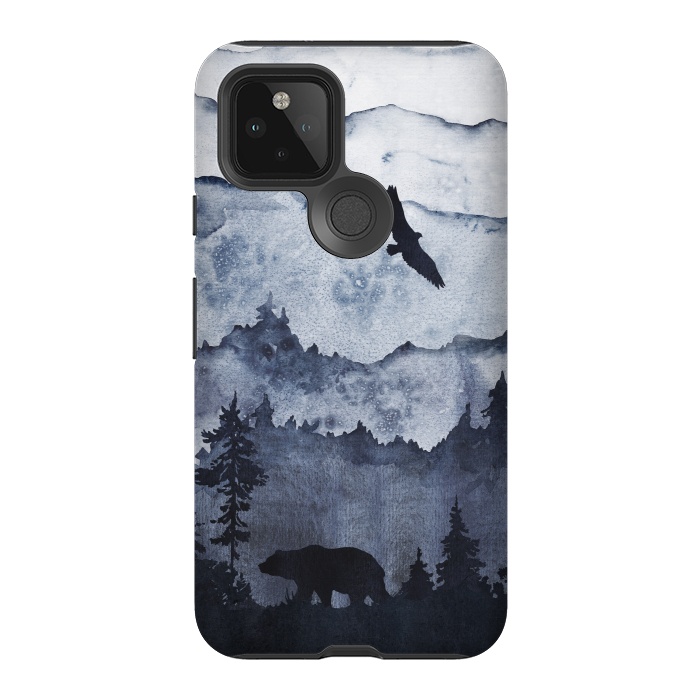 Pixel 5 StrongFit The mountains are calling- bear and eagle by  Utart