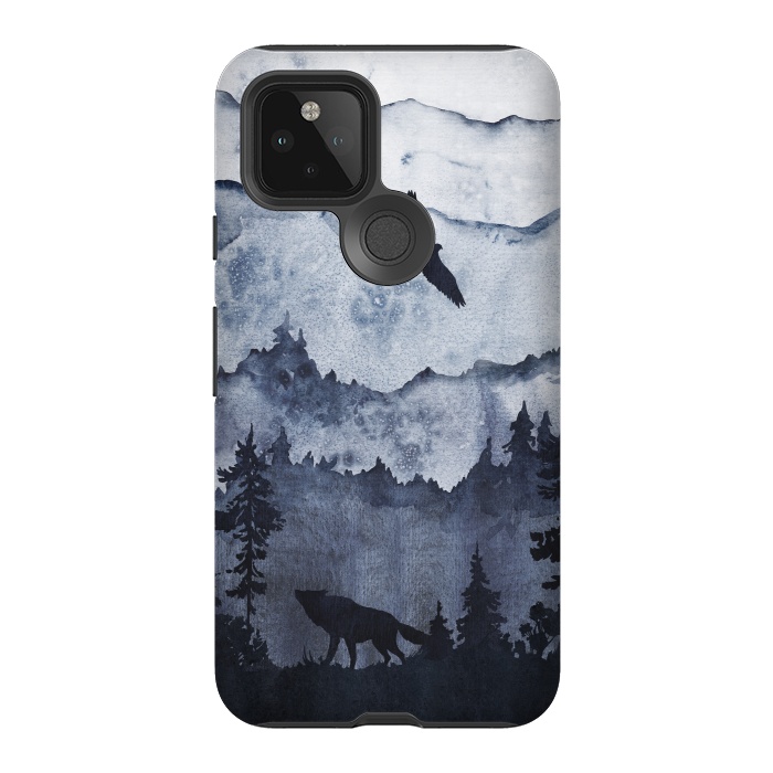 Pixel 5 StrongFit the mountains are calling- wolf and eagle by  Utart