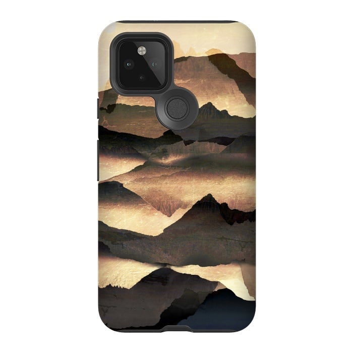 Pixel 5 StrongFit Golden misty mountain landscape by Oana 