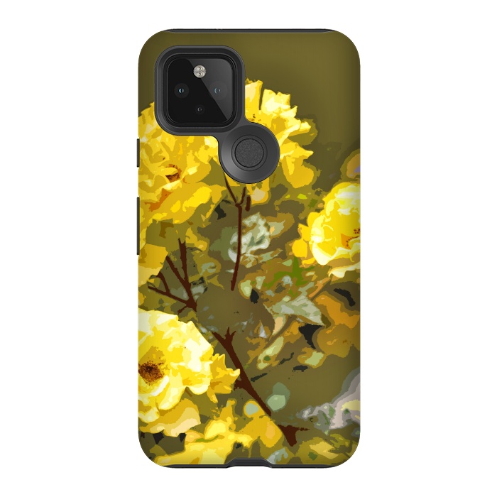 Pixel 5 StrongFit Yellow roses by Bledi