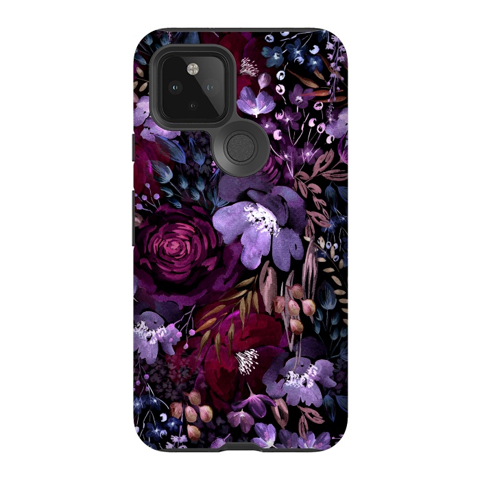 Pixel 5 StrongFit Deep Floral Chaos by Anis Illustration