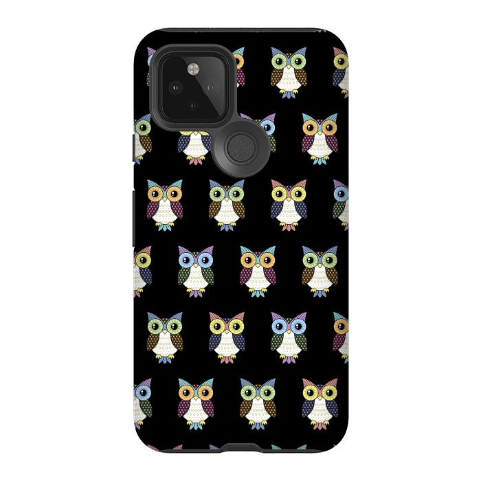 Pixel 5 StrongFit Fancy owl pattern by Laura Nagel