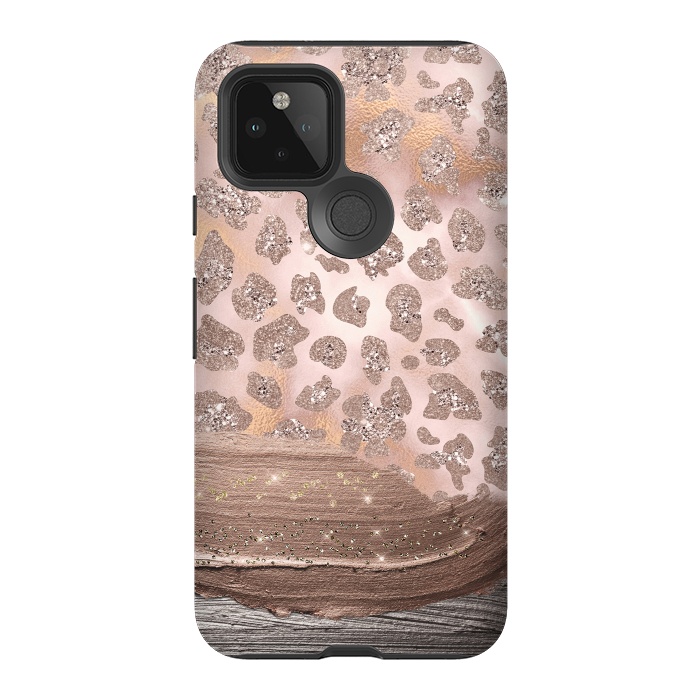 Pixel 5 StrongFit Blush Cheetah Skin with thick paint strokes by  Utart
