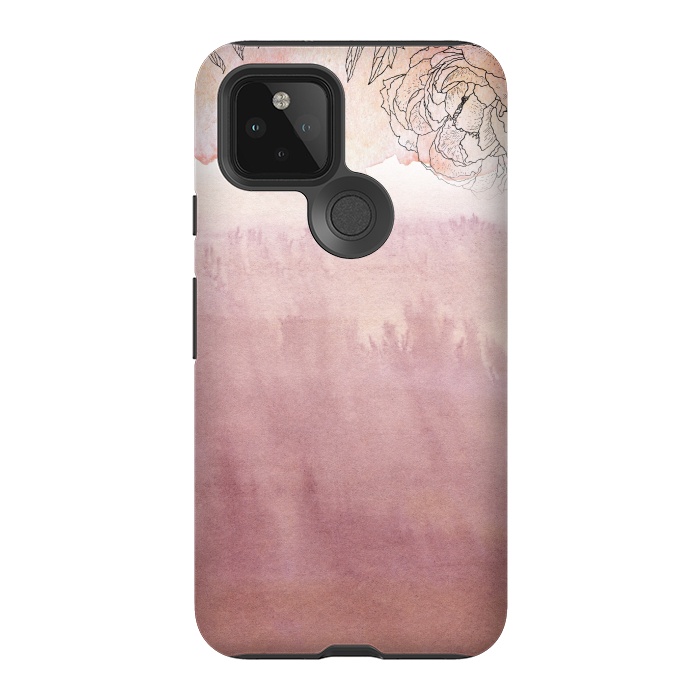Pixel 5 StrongFit Blush ink and florals by  Utart