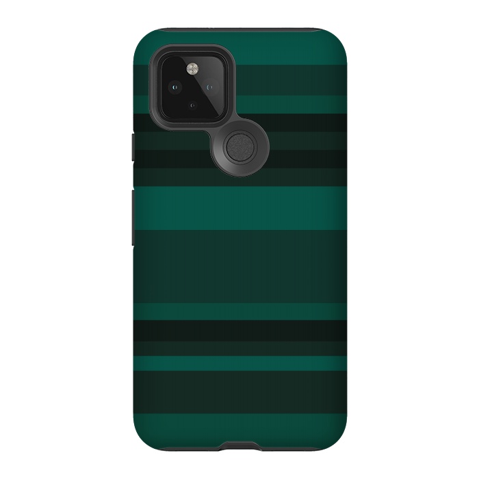 Pixel 5 StrongFit Green Stripes by Dhruv Narelia