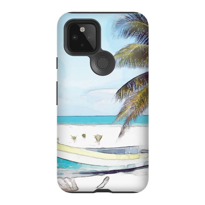 Pixel 5 StrongFit Beach Boat by Creativeaxle