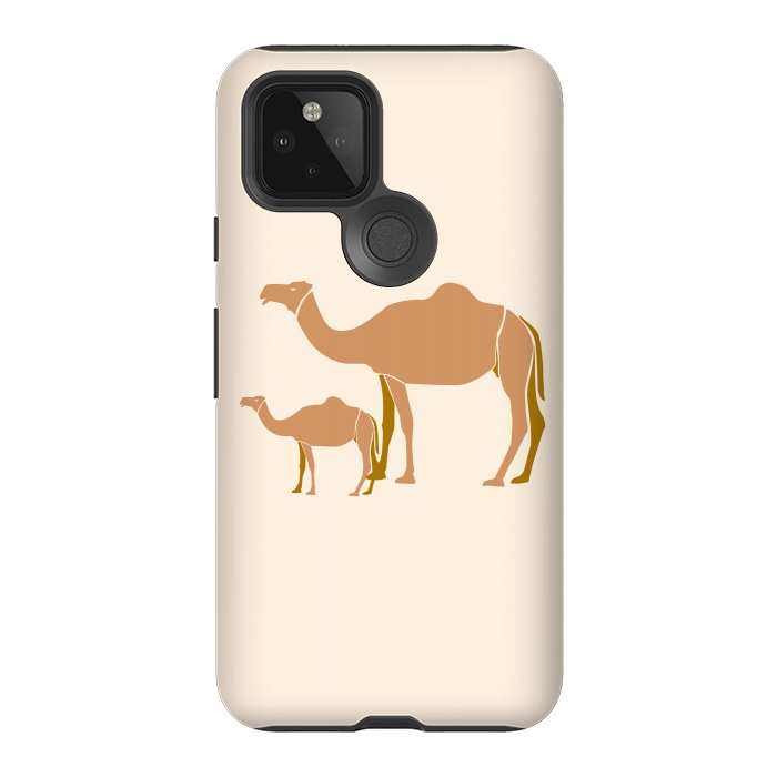 Pixel 5 StrongFit Camel Mother by Creativeaxle