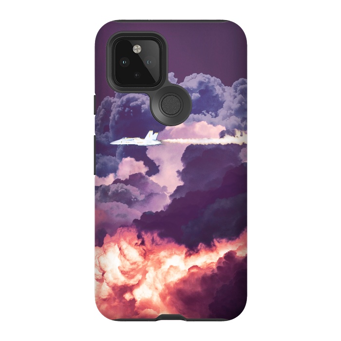 Pixel 5 StrongFit Plane and purple clouds by Oana 
