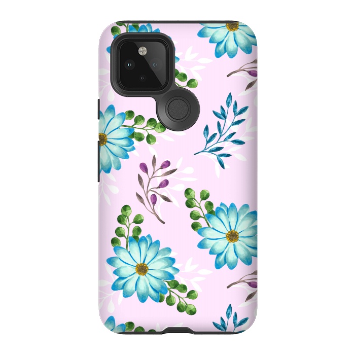 Pixel 5 StrongFit Tropical Leaves Jungle by Creativeaxle