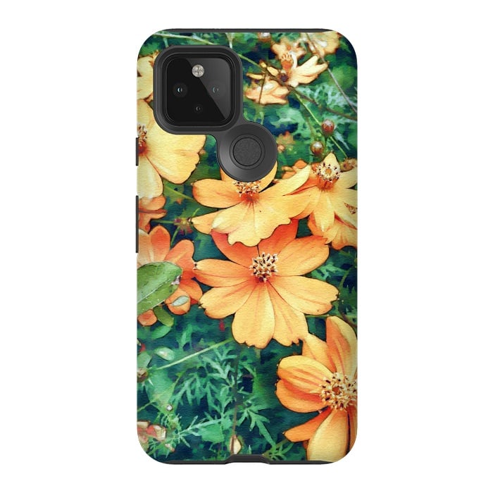Pixel 5 StrongFit Floral Garden by Creativeaxle