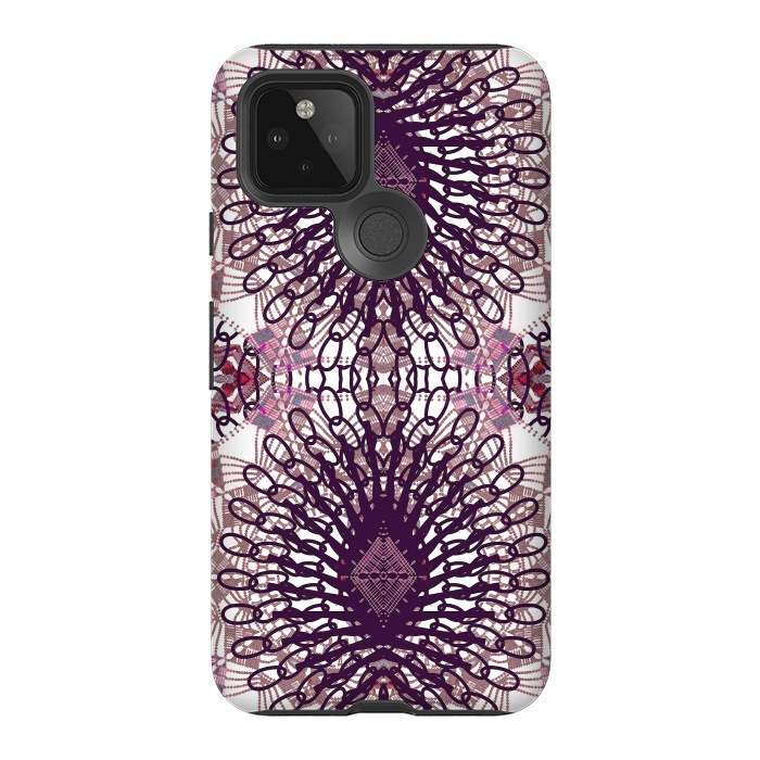 Pixel 5 StrongFit Ethnic lace and embroidery mandalas by Oana 
