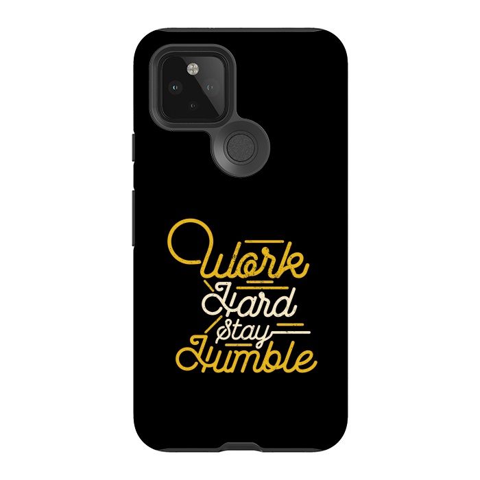 Pixel 5 StrongFit work hard stay humble  by TMSarts