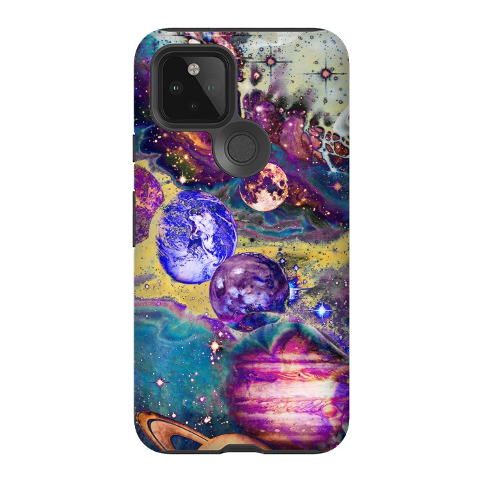 Pixel 5 StrongFit Psychedelic vibrant space explosion by Oana 