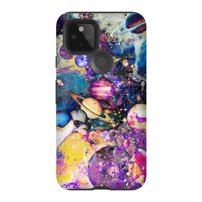 Pixel 5 StrongFit Multicolor psychedelic planets and stars by Oana 