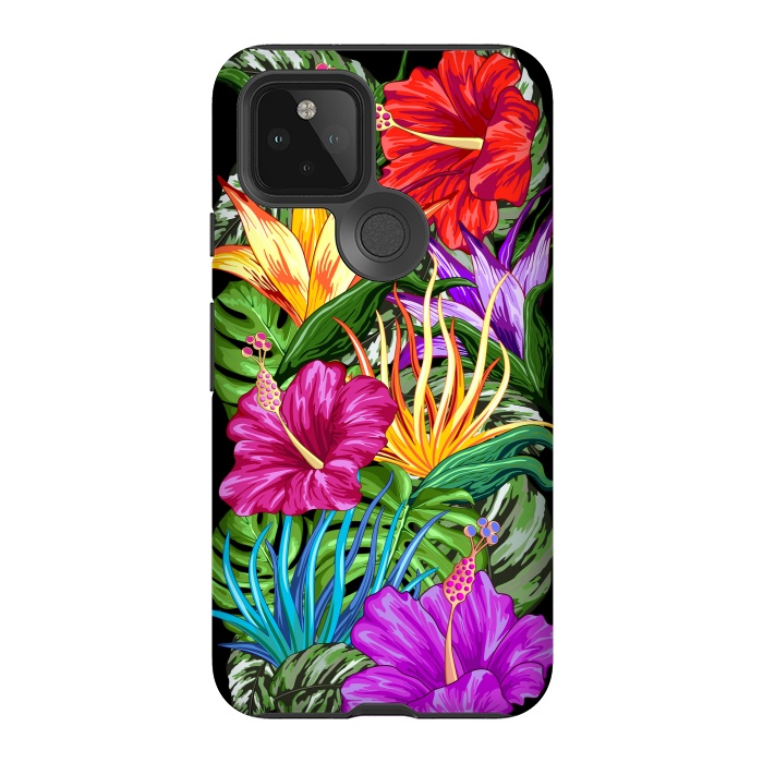 Pixel 5 StrongFit Tropical Flora Summer Mood by BluedarkArt