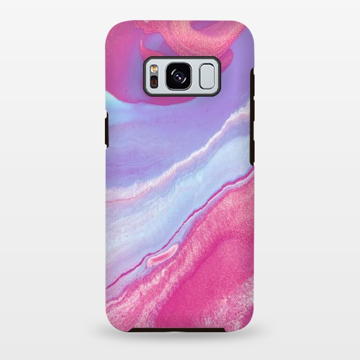 Galaxy S8 plus StrongFit Pink Wave by Ashley Camille