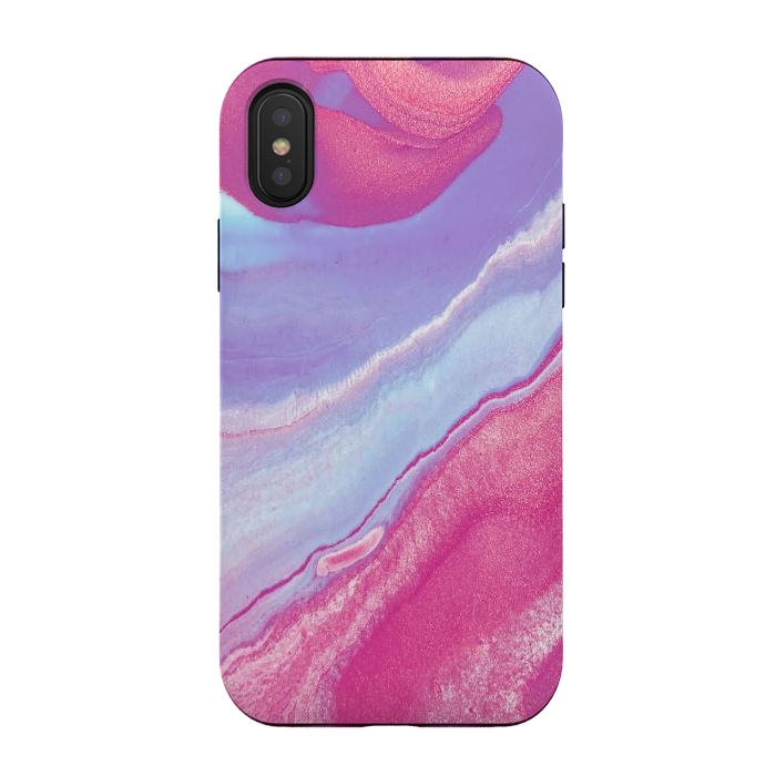 iPhone Xs / X StrongFit Pink Wave by Ashley Camille