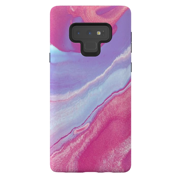Galaxy Note 9 StrongFit Pink Wave by Ashley Camille
