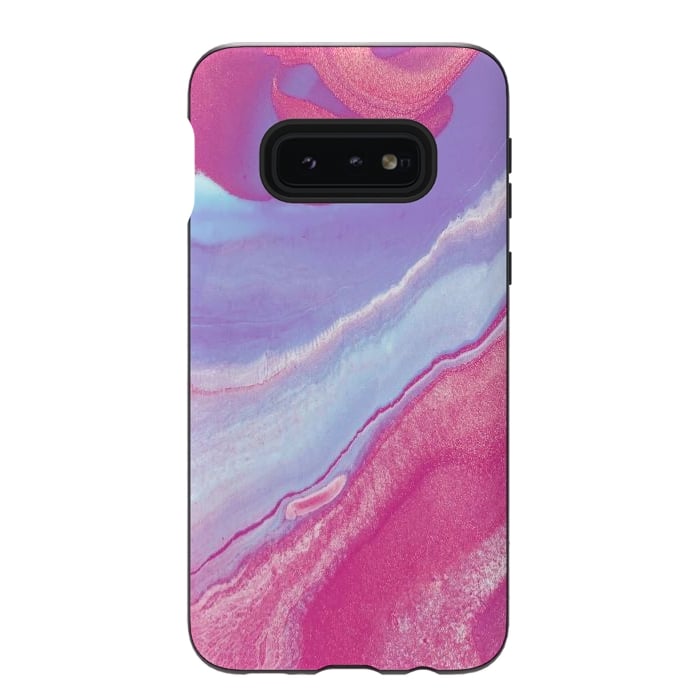 Galaxy S10e StrongFit Pink Wave by Ashley Camille