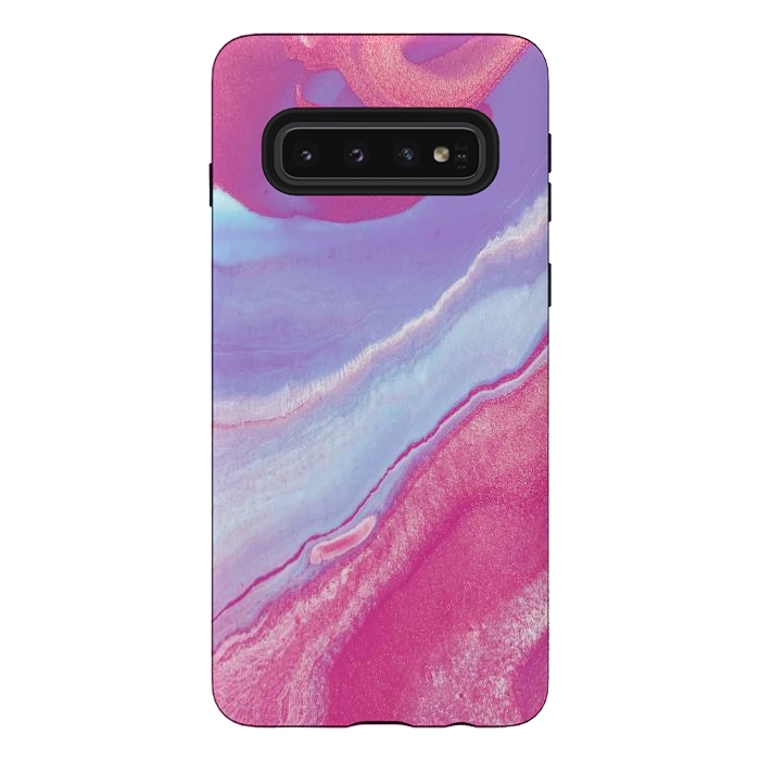 Galaxy S10 StrongFit Pink Wave by Ashley Camille