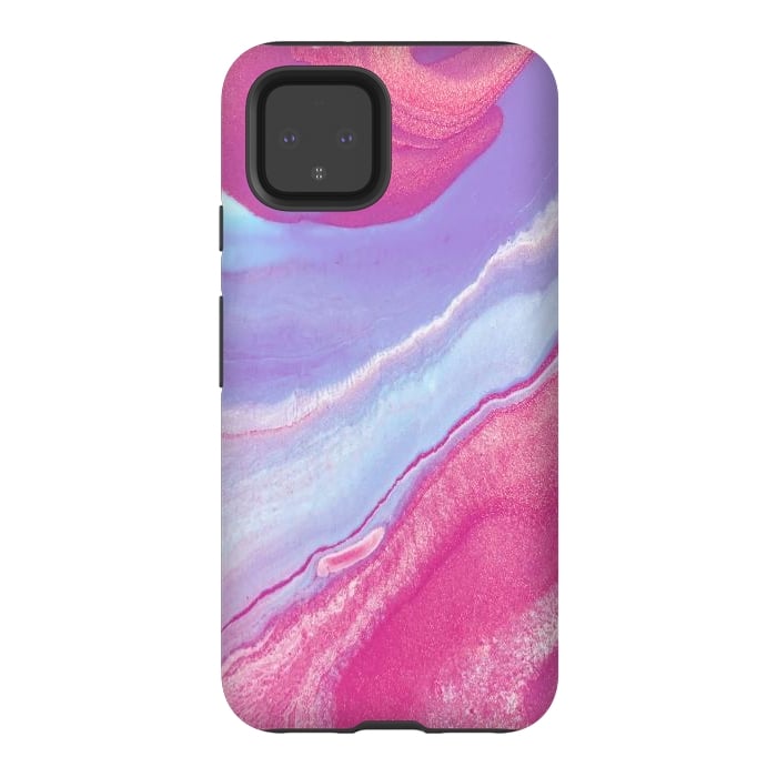 Pixel 4 StrongFit Pink Wave by Ashley Camille