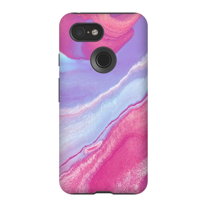 Pixel 3 StrongFit Pink Wave by Ashley Camille