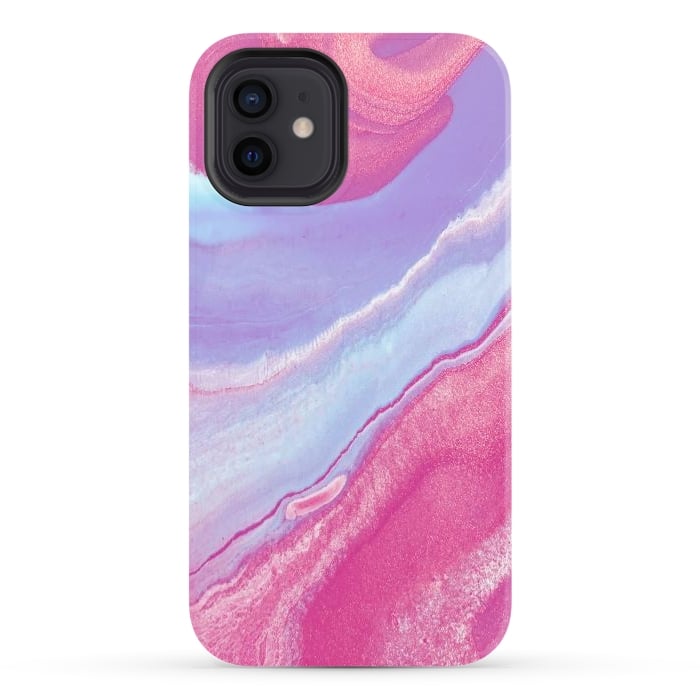 iPhone 12 StrongFit Pink Wave by Ashley Camille