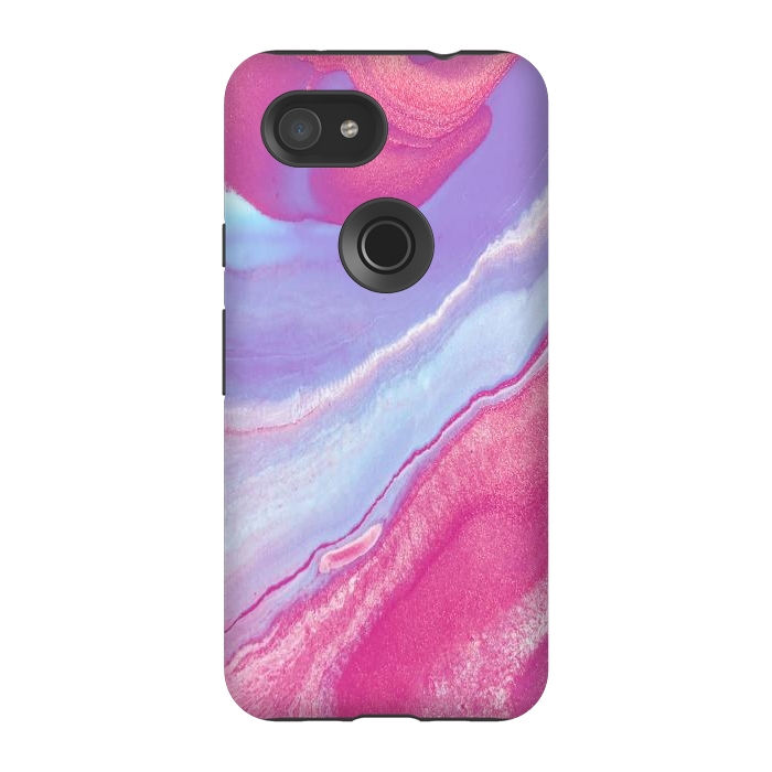 Pixel 3A StrongFit Pink Wave by Ashley Camille