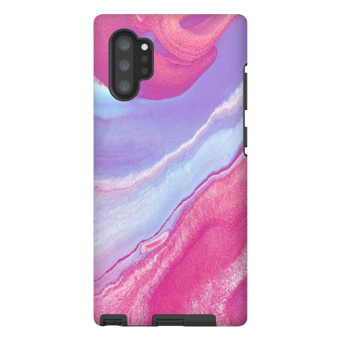 Galaxy Note 10 plus StrongFit Pink Wave by Ashley Camille