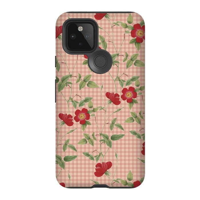 Pixel 5 StrongFit Red Roses by Zala Farah