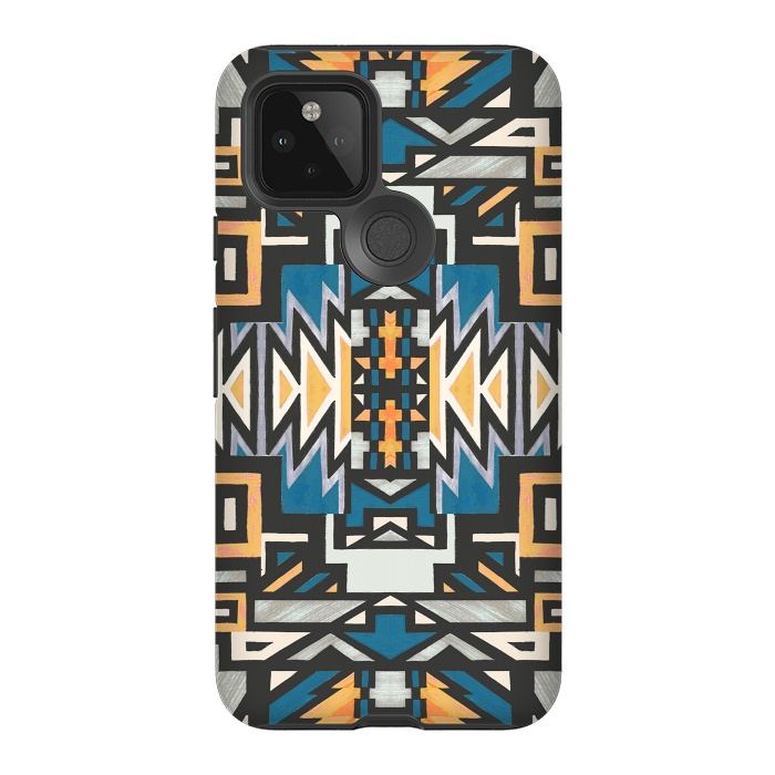 Pixel 5 StrongFit Ethnic tribal native geometric pattern by Oana 