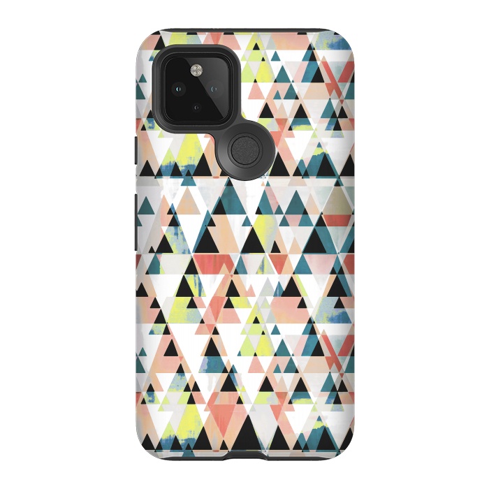 Pixel 5 StrongFit Colorful sprayed triangle pattern by Oana 