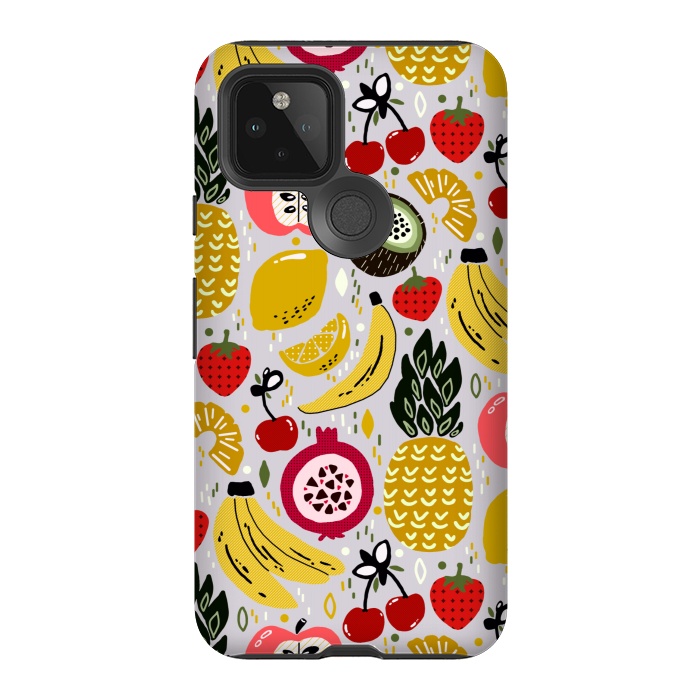 Pixel 5 StrongFit Tropical Fresh Funky Fruit  by Tigatiga