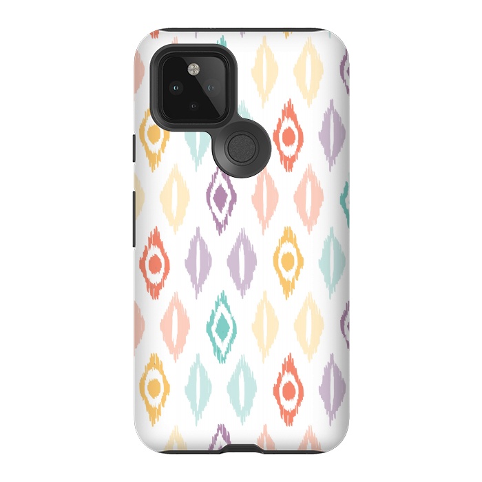 Pixel 5 StrongFit Cheerful Ikat by Shelley Schmidt