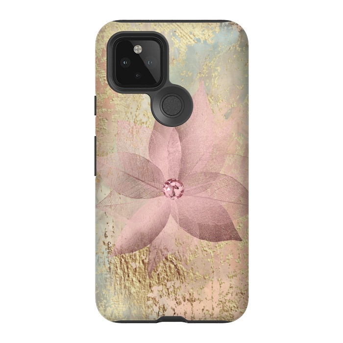 Pixel 5 StrongFit Delicate Blush Flower 2 by Andrea Haase