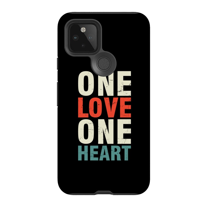 Pixel 5 StrongFit one love one heart by TMSarts