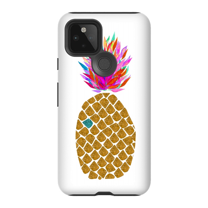 Pixel 5 StrongFit Carnaval Pineapple by Amaya Brydon