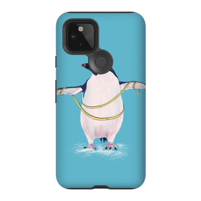 Pixel 5 StrongFit Cute Fat Penguin Goes On Diet by Boriana Giormova