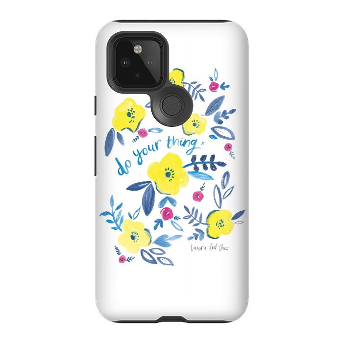 Pixel 5 StrongFit do your thing flower pattern by lauradidthis