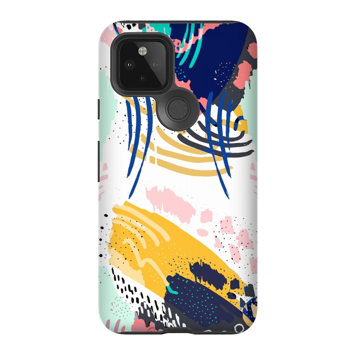 Pixel 5 StrongFit Modern abstract creative brush strokes by InovArts