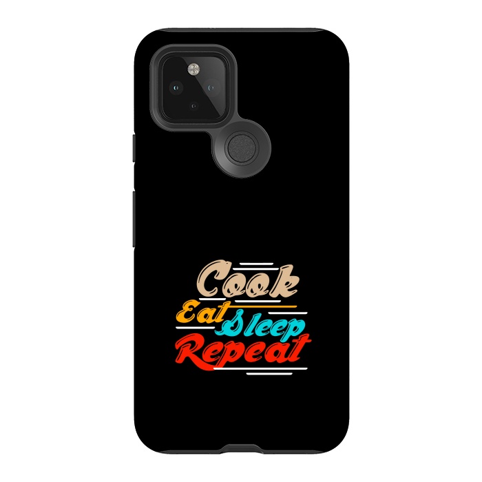 Pixel 5 StrongFit cook eat sleep repeat by TMSarts