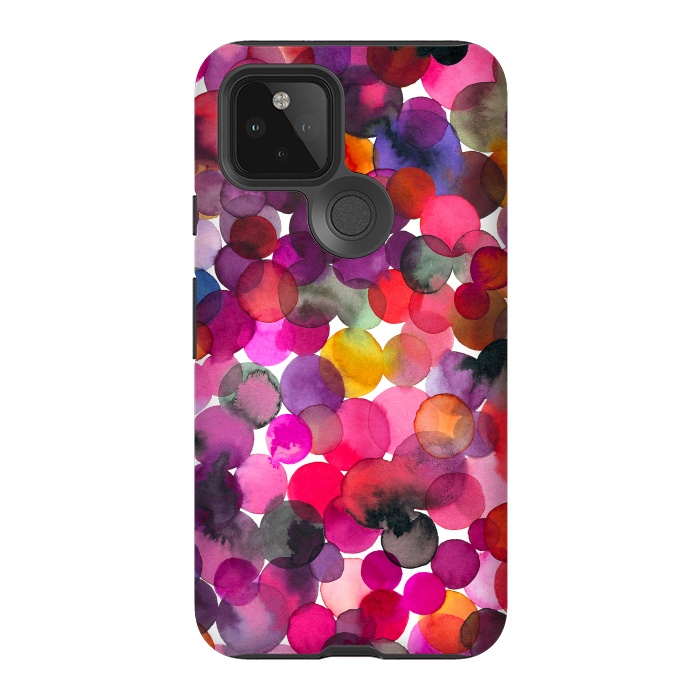 Pixel 5 StrongFit Overlapped Watercolor Dots by Ninola Design
