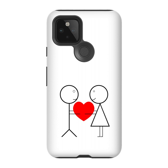Pixel 5 StrongFit stick figure love by TMSarts