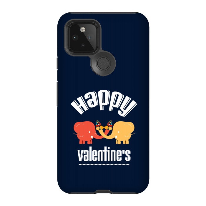 Pixel 5 StrongFit two elephants valentines by TMSarts